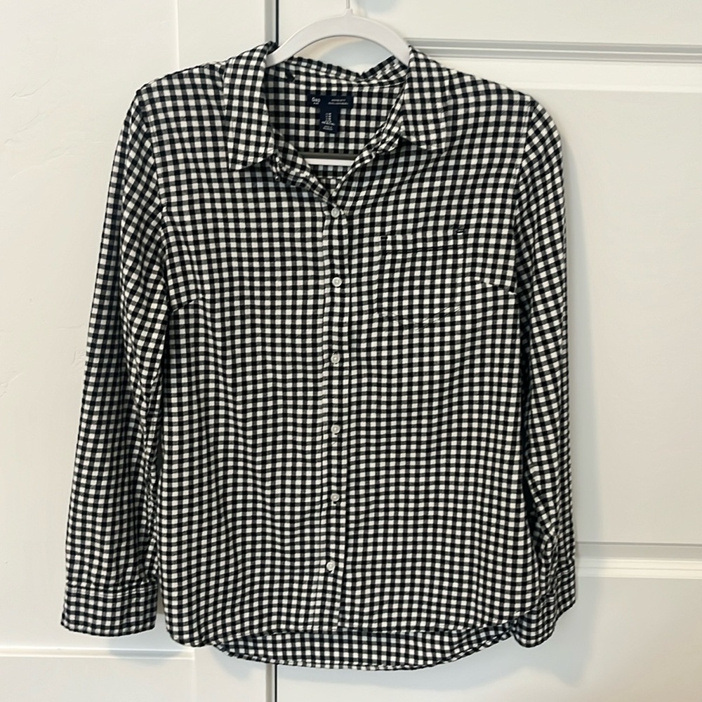 GAP Factory Cotton Flannel Long-Sleeve Shirt